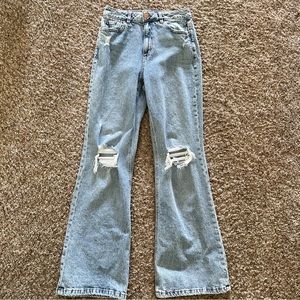 GARAGE Rip Flare Jeans size 27